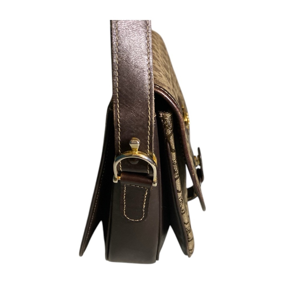 Celine Vintage  Leather and Canvas Shoulder Bag - Picture 5 of 14